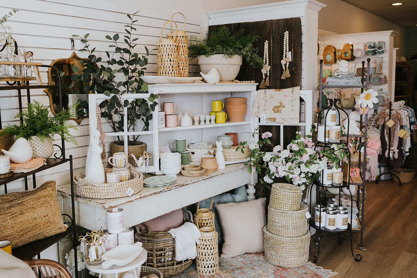 Gift ware displayed in a store