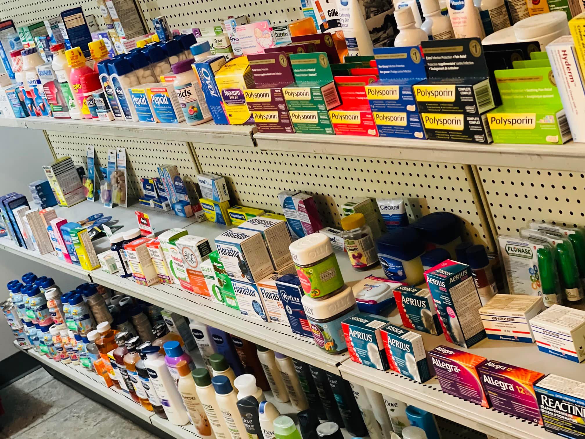 shelf with medicine