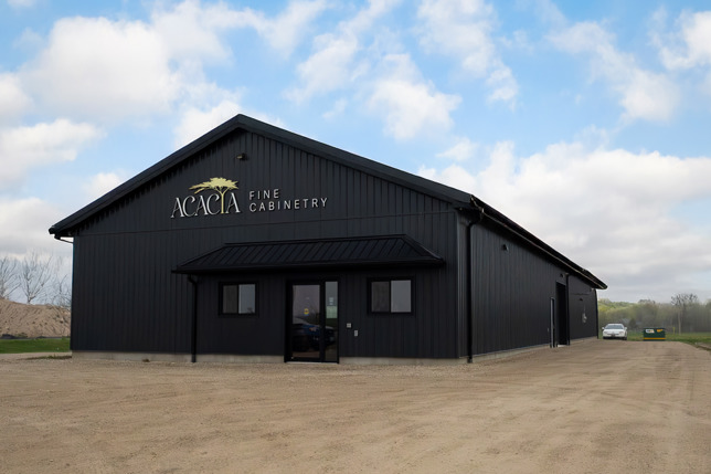 Black industrial building