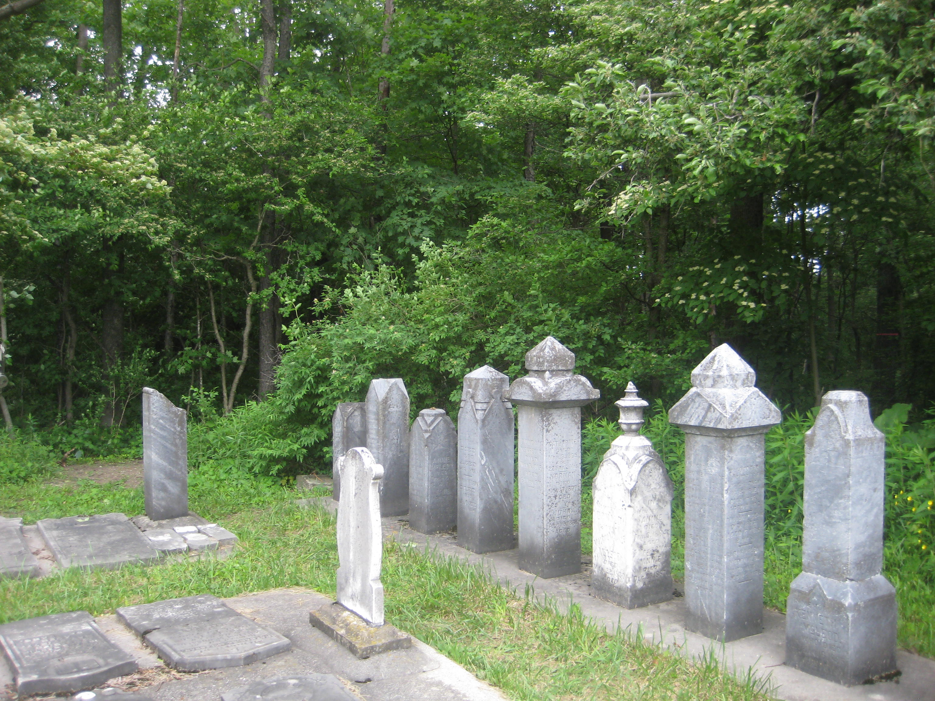 Pioneer Cemetery with headstones