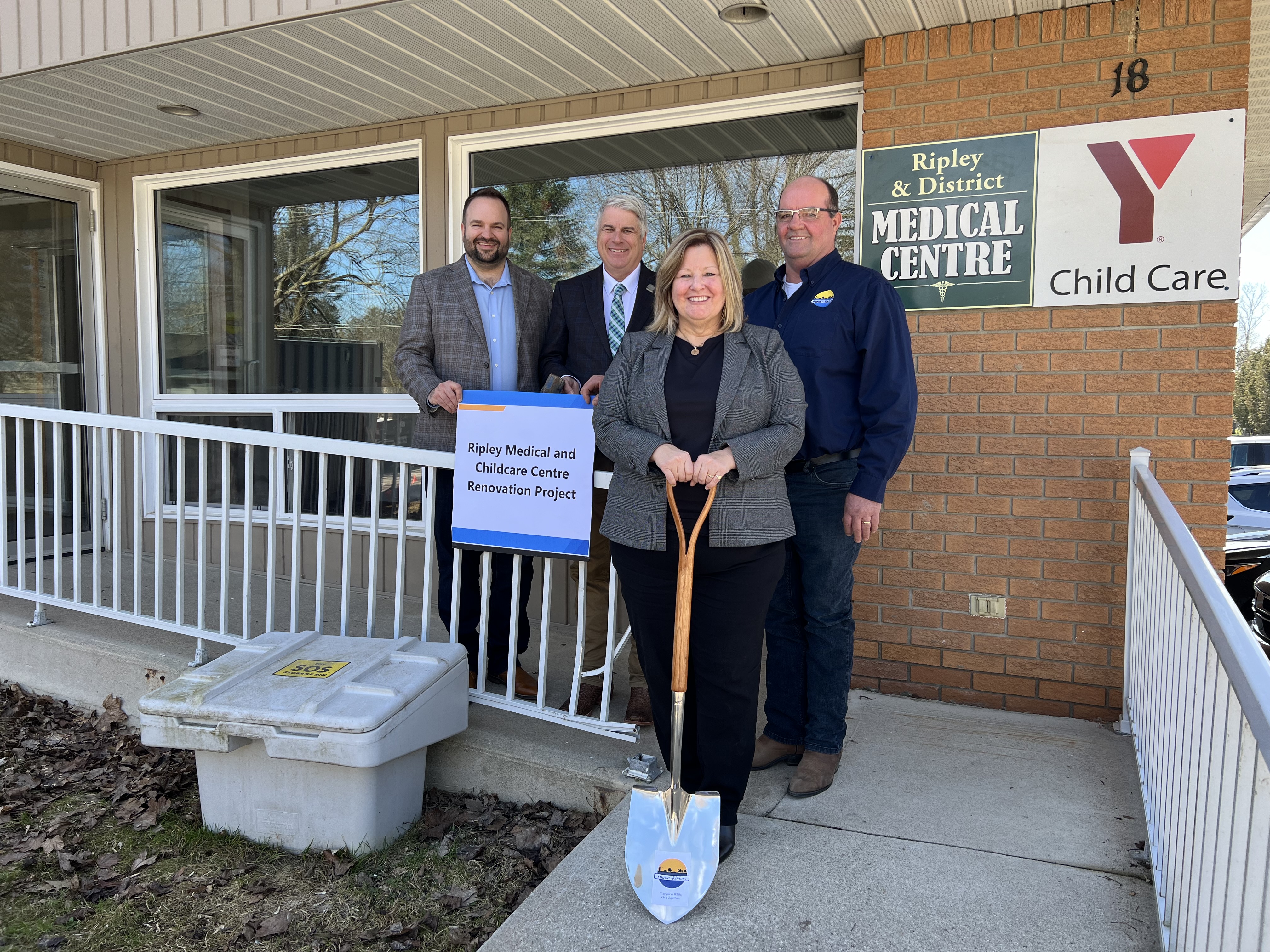 Funding Partners: NWMO Site Director (South Bruce) Michael Pahor, Bruce County Warden Chris Peabody, Province of Ontario MPP Lisa Thompson, Huron-Kinloss Mayor Don Murray